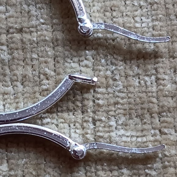 925 Silver Hoop Earrings - Picture 4 of 5